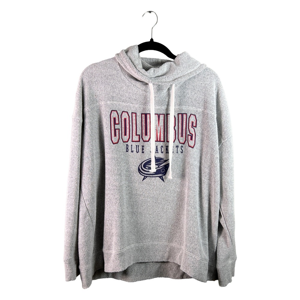 Liv Casual Columbus Blue Jackets Cowl Neck Sweatshirt Women's XL Athleisure NHL